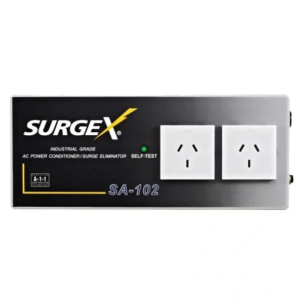 SurgeX AM-SA-102 - Advanced Series - Túlfeszültségvédelem, EMI/RFI szűrés, 2x AS3112 aljzat