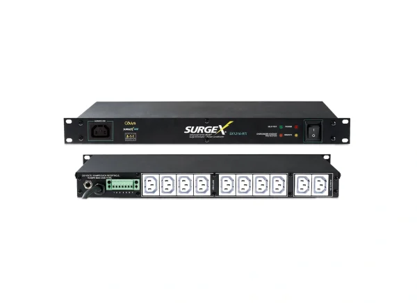 AM-SX-1216-RTI – Advanced Series – Túlfeszültségvédelem (max. 6000V), távoli vezérlés, 11x C13 aljzat, 16A/2 SurgeX AM-SX-1216-RTI - Advanced Series - Túlfeszültségvédelem (max. 6000V), távoli vezérlés, 11x C13 aljzat, 16A/2