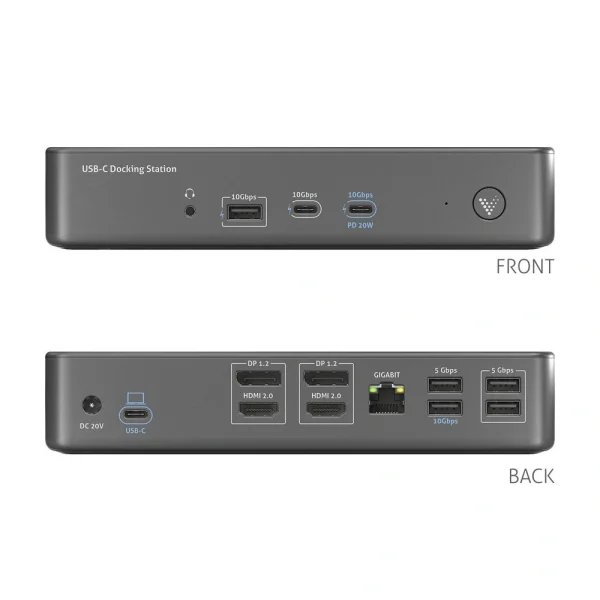 VueLogic VL-D210DL 14-az-1-ben USB-C dokkoló állomás