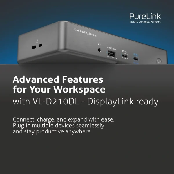 VueLogic VL-D210DL 14-az-1-ben USB-C dokkoló állomás