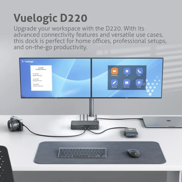 VueLogic VL-D220 15-az-1-ben USB-C dokkoló állomás