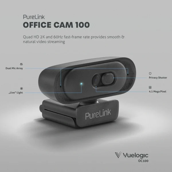 VueLogic VL-OC100, 2K USB HD Webkamera