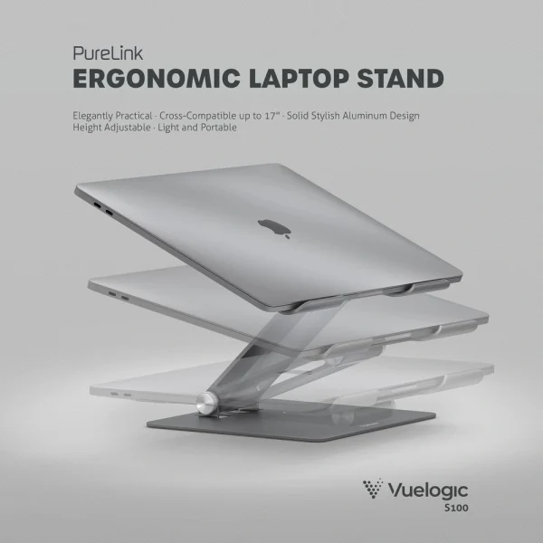 VueLogic VL-S100 professzionális asztali laptop állvány