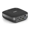 VueLogic VL-SD200, 10-az-1-ben asztali Speakerdock, 5W hangszóró, USB-C 3.2 Gen2 bemenet, Gigabit Ethernet.