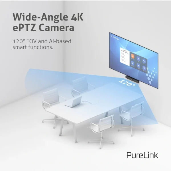 VueLogic VL-VB200 All-in-One video bar, mikrofon, 4K kamera, mikrofon